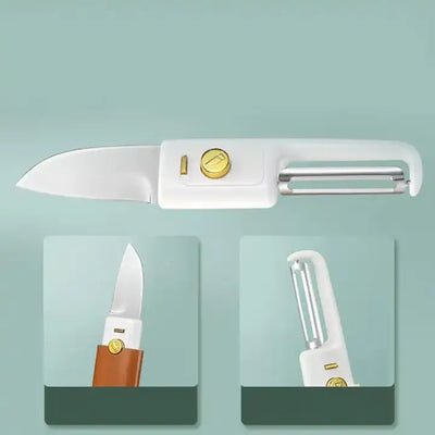 Stainless Steel 2 in 1 Fruit cutting Knife with Peeler For Peeling and Cutting