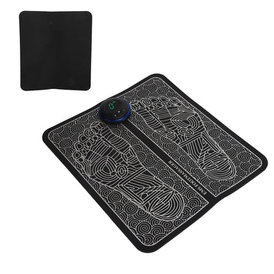 EMS Foot Massager Mat Electric USB Charging Smart Display Tens Acupuncture Feet Cushion Blood Circulation Pad Health Care Home (Without Box)