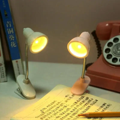 New Mini LED Clamp Reading Lamp Night Lights Home Portable Book Clip Lamp