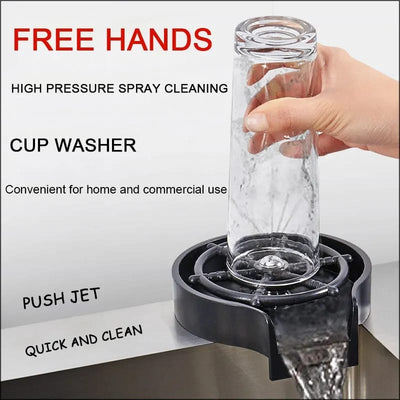Glass washer – Glass washer for kitchen – Glass Rinser Cup Bottle Washer Cleaner for Kitchen Sinks, Kitchen Sink Accessories Attachment Stainless